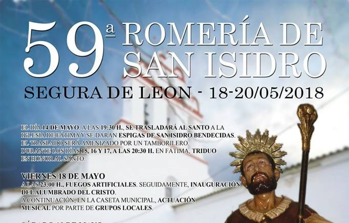 Segura de León celebra su 59 Romería de San Isidro
