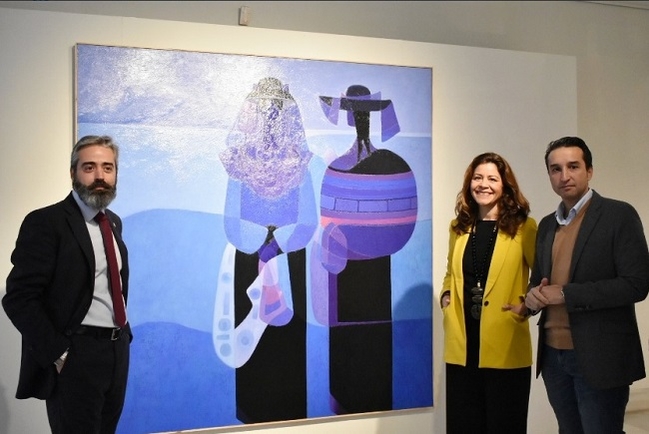 Inaugurada en la Sala Vaquero Poblador la exposición de la obra ganadora y las finalistas del XXXVI Premio de Pintura Eugenio Hermoso