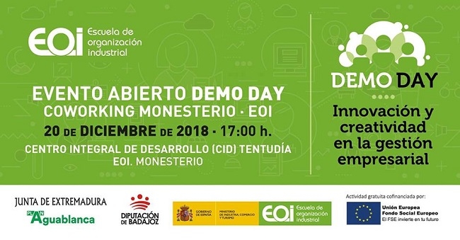 Coworking Monesterio realiza el jueves un Evento DemoDay 