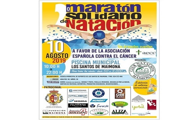 Vitaldent Zafra es uno de los patrocinadores del Maratón Solidario de Natación a beneficio de la AECC