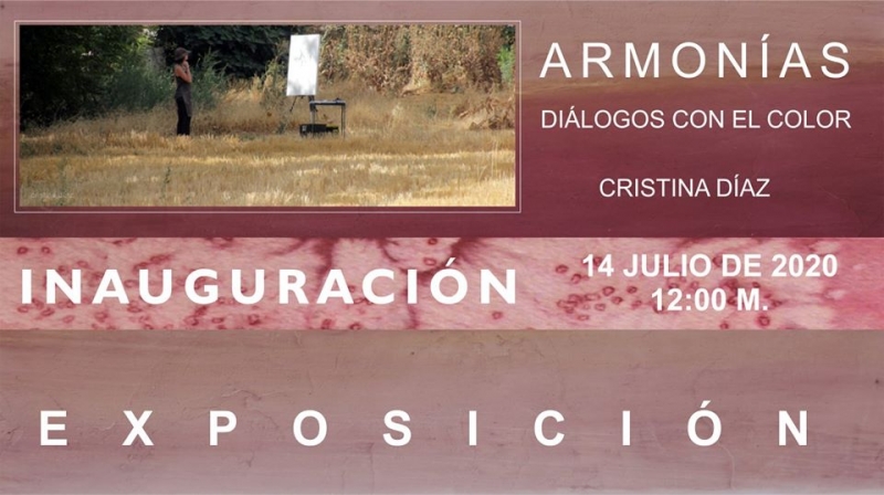 Esta mañana se inaugura la exposición ARMONÍAS `Diálogos con el color de Cristina Díaz en Fuente de Cantos