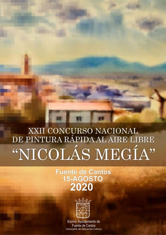 Fuente de Cantos celebra el XXII Concurso de Pintura rápida al aire libre `Nicolás Megías