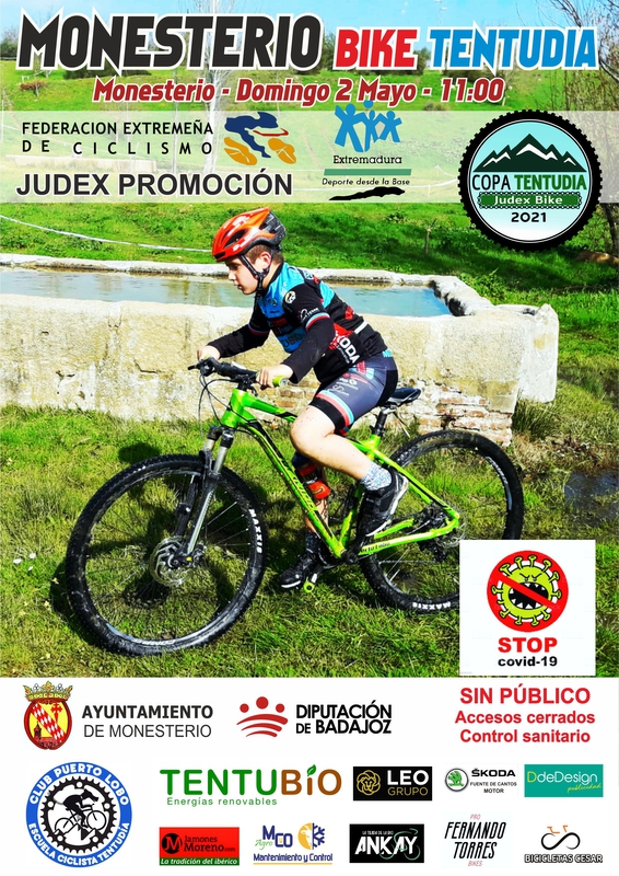 Monesterio acoge la segunda prueba de la Copa Tentudía de mountain bike el próximo 2 de mayo