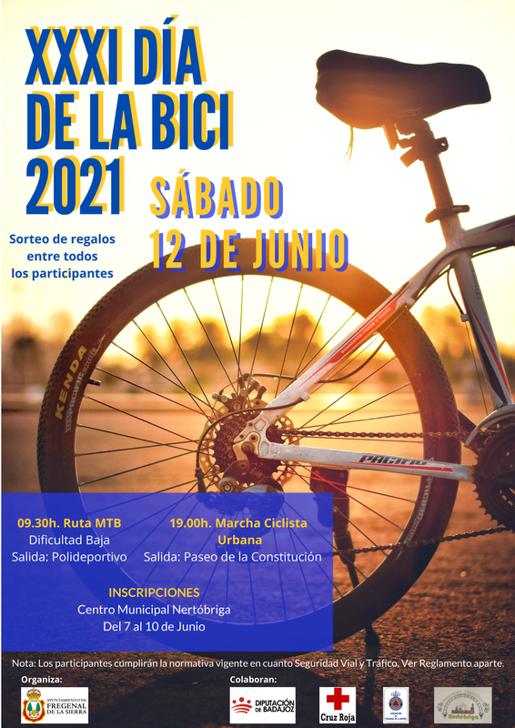 El 12 de junio tendrá lugar el XXXI Día de la Bici en Fregenal de la Sierra