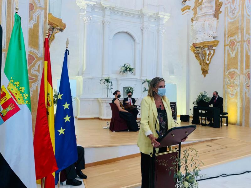 Yolanda García Seco ha presidido hoy el acto de inauguración de las obras de rehabilitación de la Iglesia de los Jesuitas en Fregenal