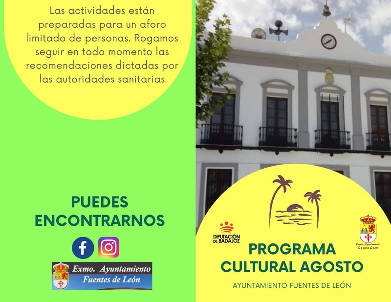 Presentada la programación cultural de Fuentes de León para el mes de agosto