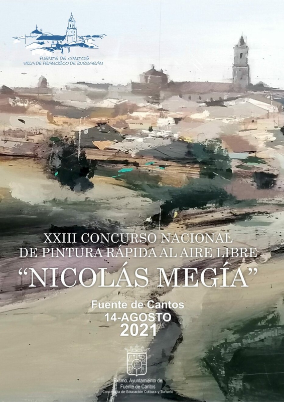 Este sábado se celebra en Fuente de Cantos el XXIII Concurso Nacional de Pintura Rápida al Aire Libre `Nicolás Megía´