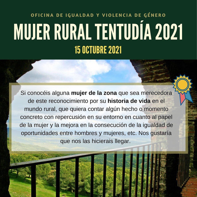 La Mancomunidad abre el plazo de propuestas para los reconocimientos como Mujer Rural Tentudía 2021