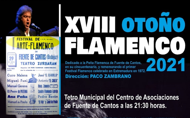 Este viernes comienza el XVIII Otoño Flamenco de Fuente de Cantos