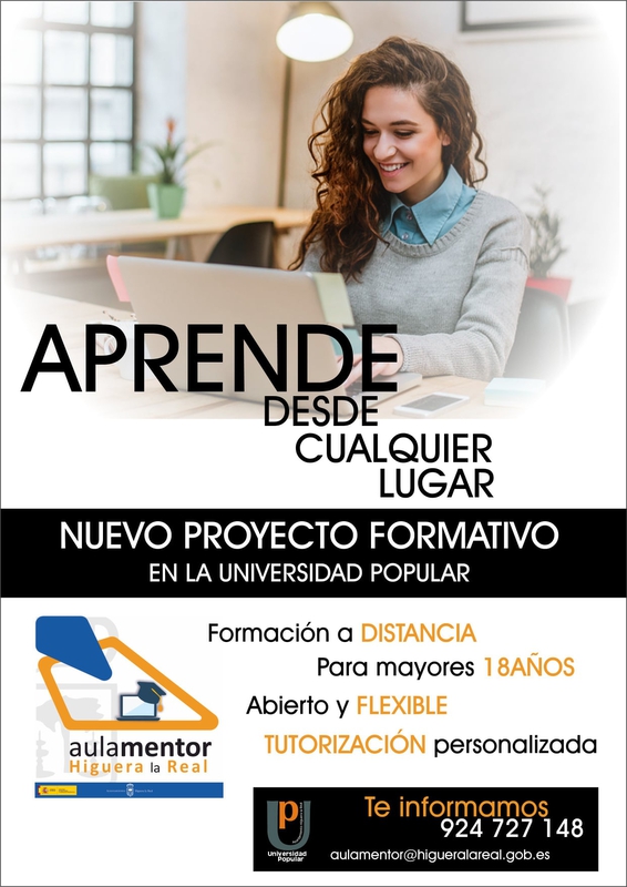 El Ayuntamiento de Higuera la Real pone en funcionamiento en la Universidad Popular el Aula Mentor