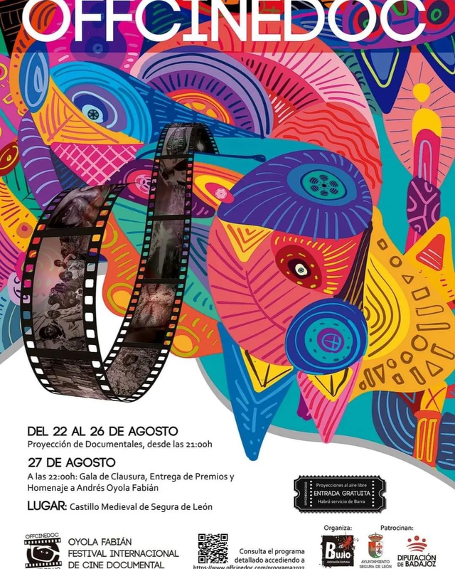 Segura de León acoge el Festival Internacional del Documental Histórico y Social `Andrés Oyola Fabián´ (OFFCINEDOC) del 22 al 27 de agosto