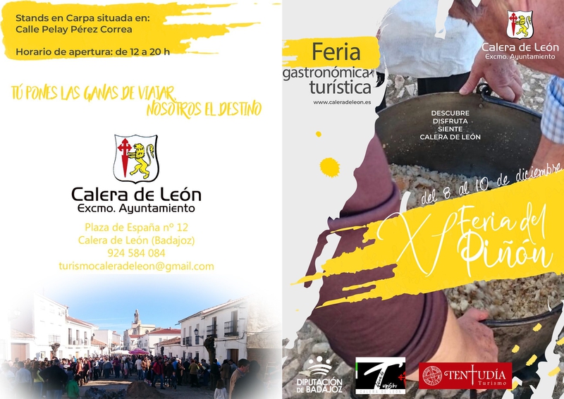Calera de León celebrará su XI Feria del Piñón del 8 al 10 de diciembre (programación)