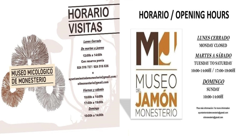 El Ayuntamiento de Monesterio reorganiza los horarios de visita al museo Micolgico y del Jamn