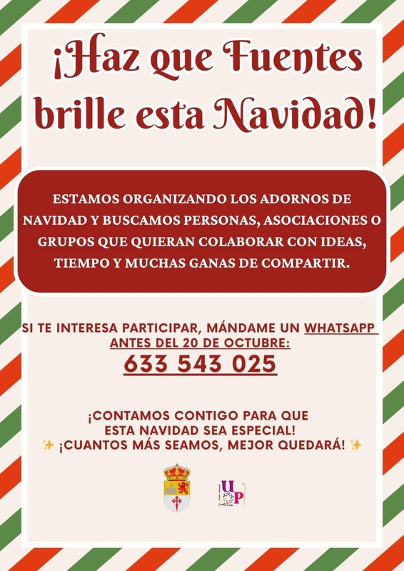 Puesta en marcha la tradicional campaña ¡Haz que Fuentes brille esta Navidad!
