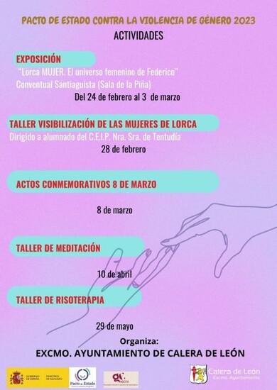 ACTIVIDADES `PACTO DE ESTADO CONTRA LA VIOLENCIA DE GÉNERO´ EN CALERA