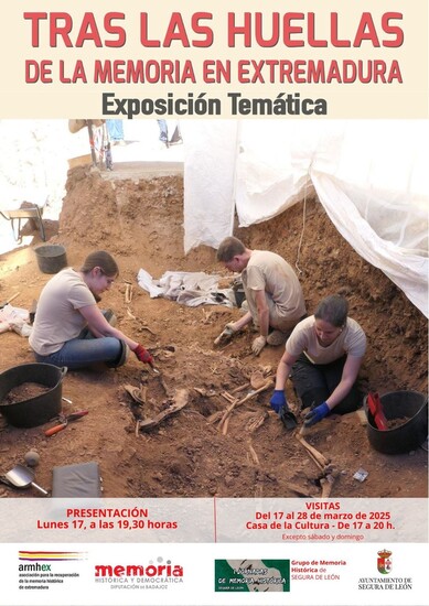 Exposición `Tras las huellas de la memoria en Extremadura´ en Segura
