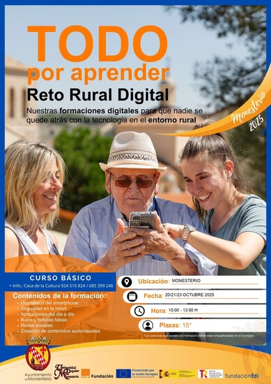 TODO POR APRENDER `Reto Rural Digital´ EN MONESTERIO