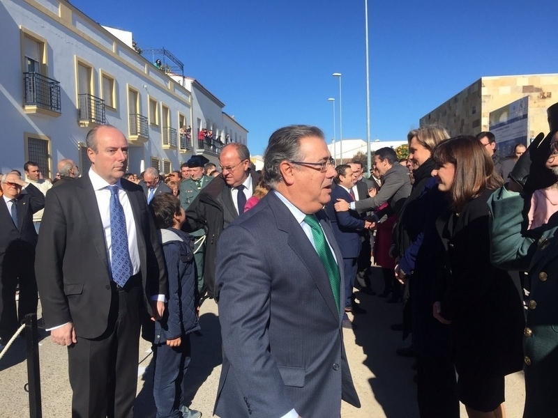 Juan Ignacio Zoido, Ministro del Interior, inaugura un parque con su nombre en Fregenal de la Sierra 