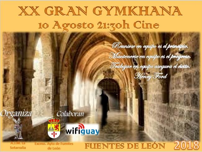 La A.J.M `La Sotarraña celebra la XX edición de la Gran Gymkhana en Fuentes de León