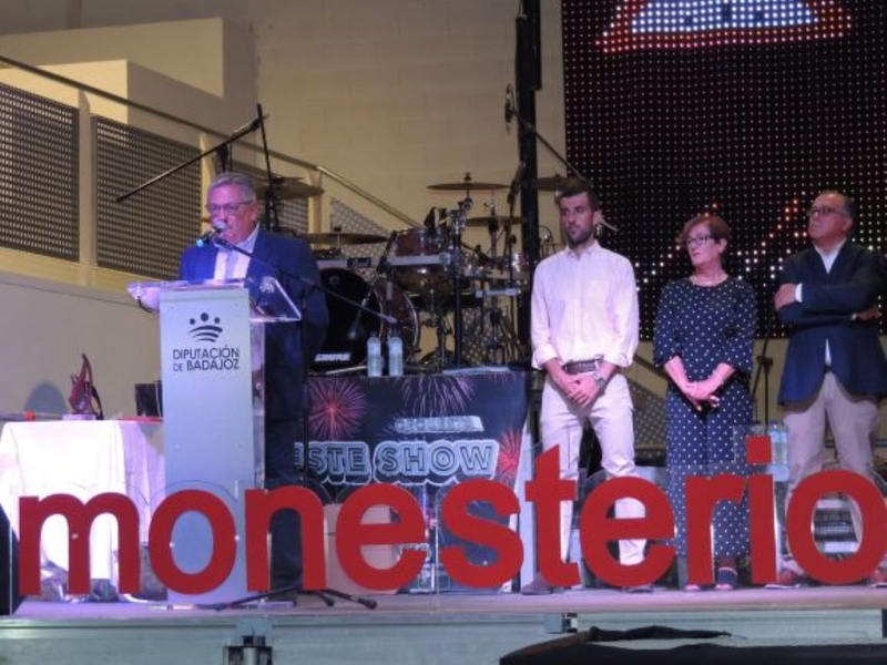 Antonio Garrote destaca el potencial de Monesterio en su discurso de inauguración de las fiestas