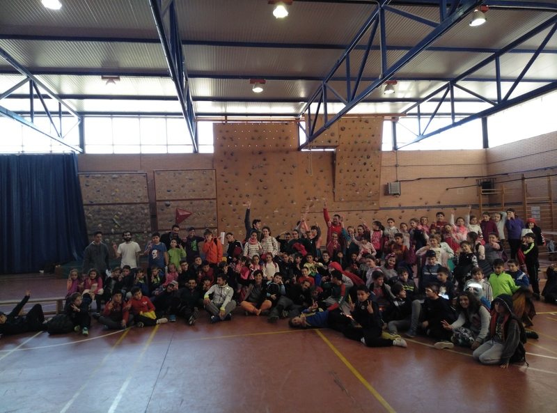 Niños y niñas de Segura, Bodonal y Monesterio participan en la primera jornada Judex de escalada deportiva