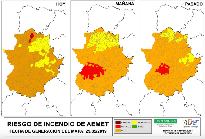 El INFOEX exige precaución a la ciudadanía en las actividades del campo ante los numerosos incendios