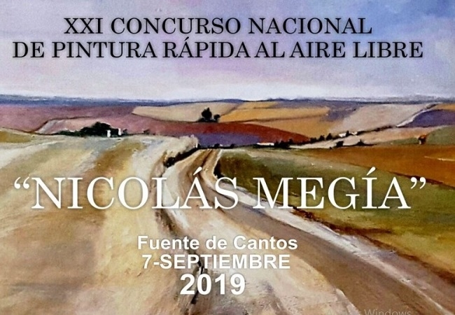 Bases del XXI Concurso Nacional de Pintura Rápida `Nicolás Megía de Fuente de Cantos