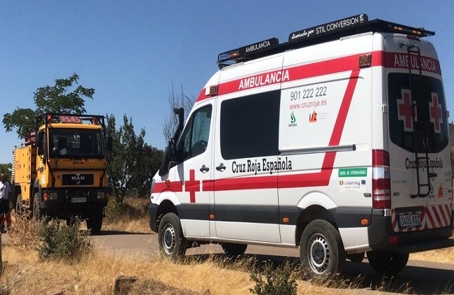 Extinguido el incendio que se producía entre Fregenal y Bodonal