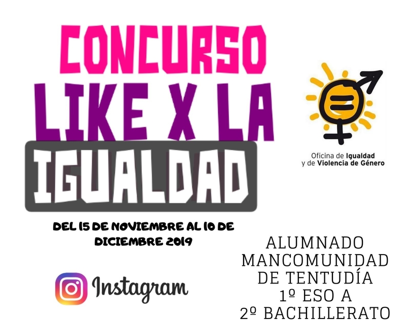 La Mancomunidad abre el concurso `Like por la Igualdad para el alumnado de ESO y Bachillerato de Tentudía