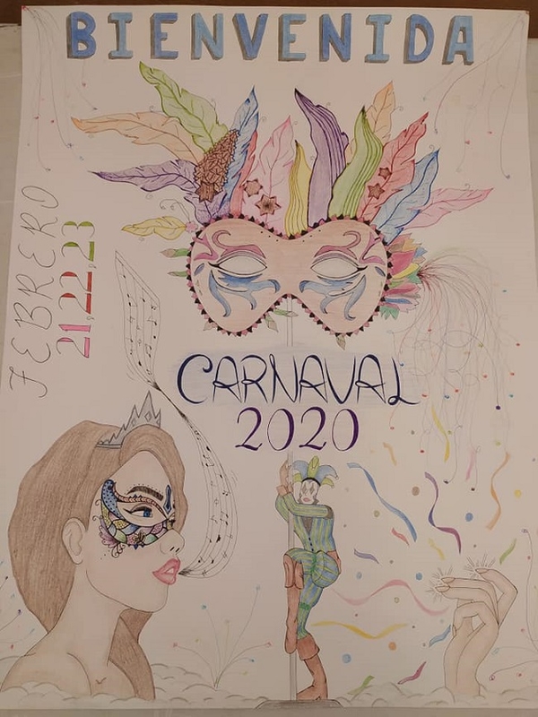 Tamara Pérez Rebollo gana el concurso de carteles del Carnaval de Bienvenida (Bases del Concurso de Disfraces)