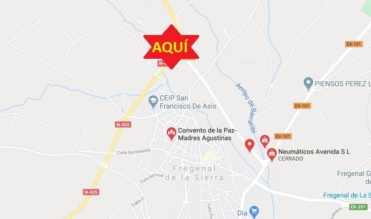 Autorizado el corte de carretera en Fregenal a APAG EXTREMADURA ASAJA para el martes 18 de febrero