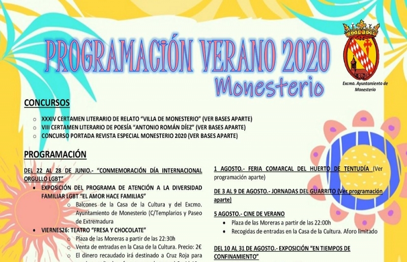 Monesterio presenta una espectacular programación de eventos para verano, adaptados a la Nueva Normalidad