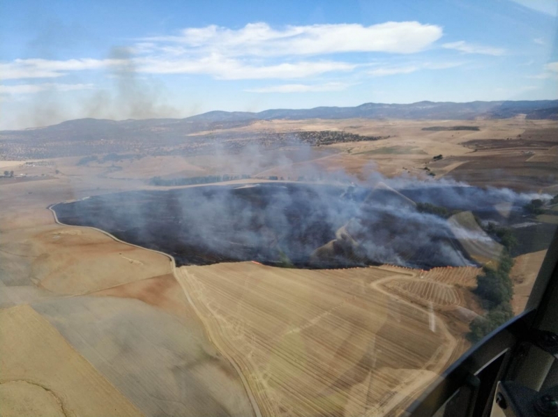 Controlados los dos incendios surgidos en Fuente de Cantos y Bienvenida durante este fin de semana