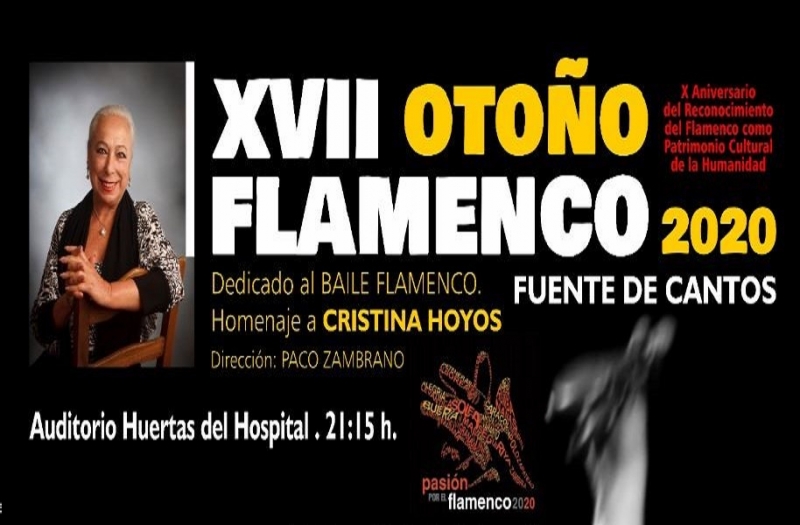 Conocida la programación para el XVII Otoño Flamenco 2020 en Fuente de Cantos