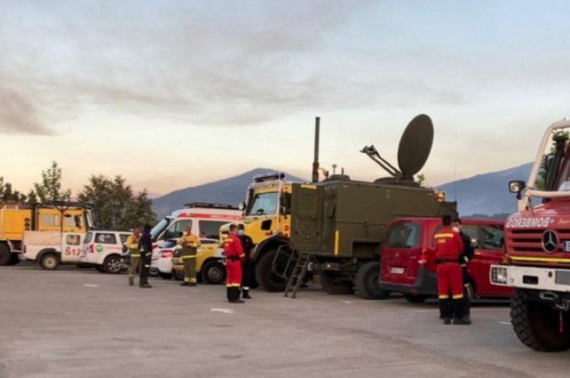 Dos equipos de la base Infoex de Monesterio han participado en la extinción del incendio de La Vera