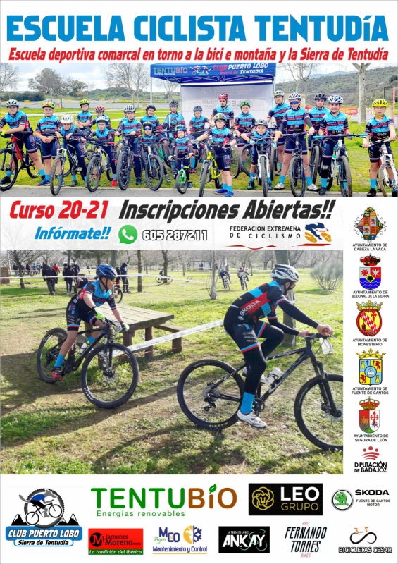 Arranca una nueva temporada de la Escuela Ciclista de Tentudía