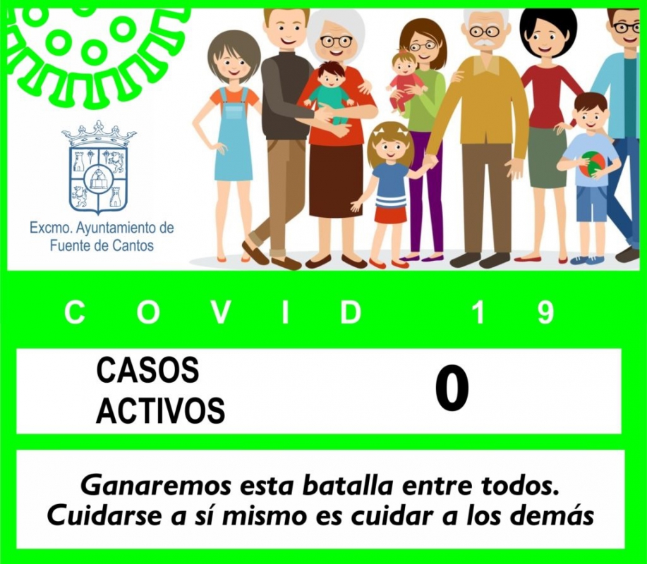 Sin casos activos por covid-19 en Fuente de Cantos