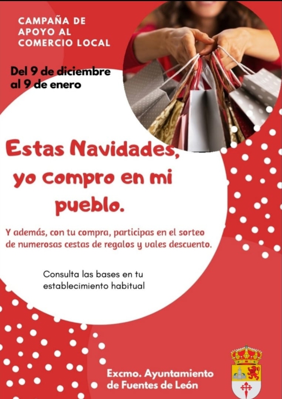 El Ayuntamiento de Fuentes de León pone en marcha una campaña de apoyo al comercio local