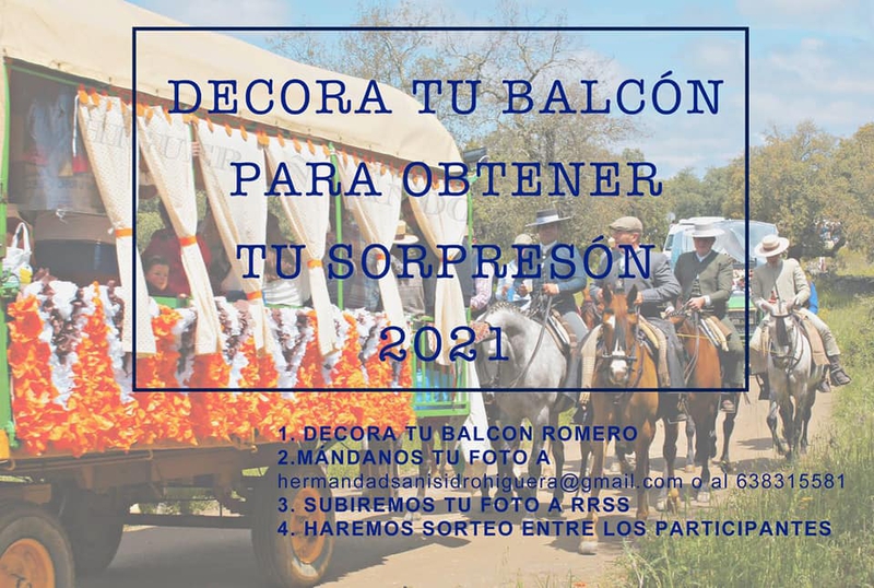 La Hermandad de San Isidro de Higuera la Real organiza el concurso `Decora tu Balcón para ganar tu Sorpresón