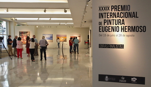 La Sala Vaquero Poblador acoge la exposición de los finalistas del XXXIX Premio Internacional de Pintura Eugenio Hermoso de Fregenal de la Sierra