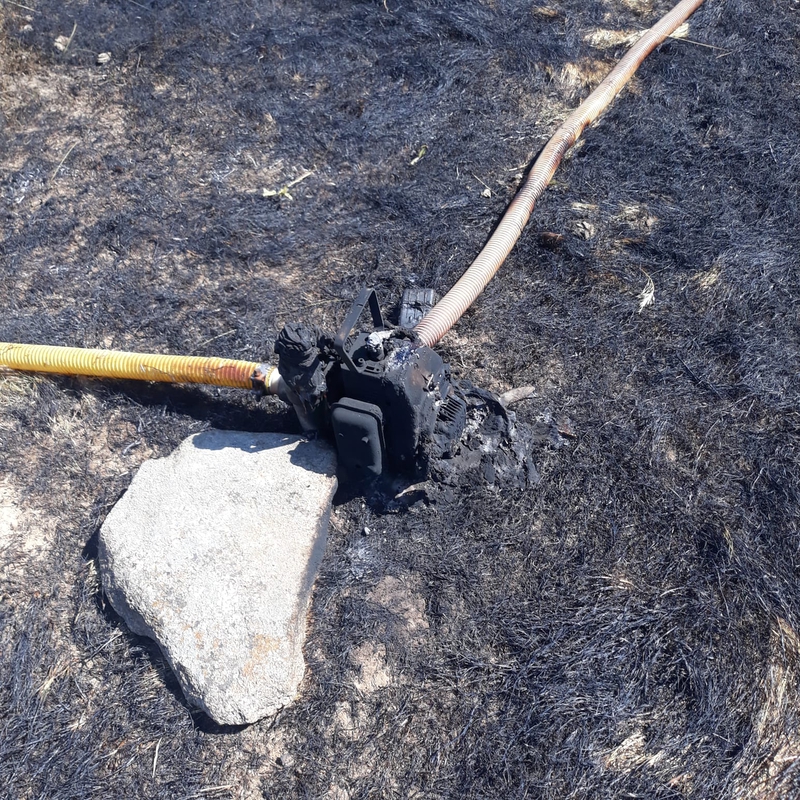 La Guardia Civil investiga la causa que provocaba el incendio en Bodonal el 9 de julio 