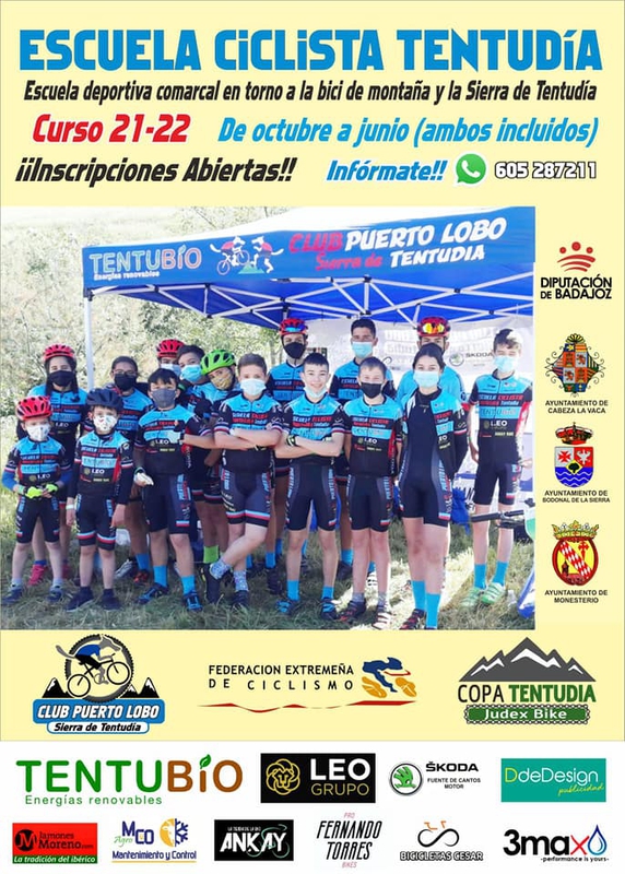 Abiertas las inscripciones para la nueva temporada de la Escuela Ciclista Tentudía