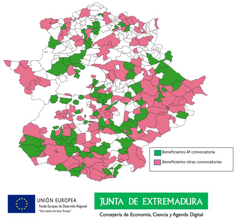 Fuentes de León y Segura de León reciben ayuda para el despliegue de redes locales de fibra óptica