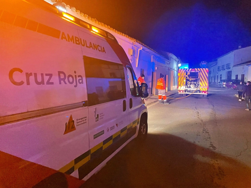 Incendio en el interior de una vivienda en Bodonal de la Sierra