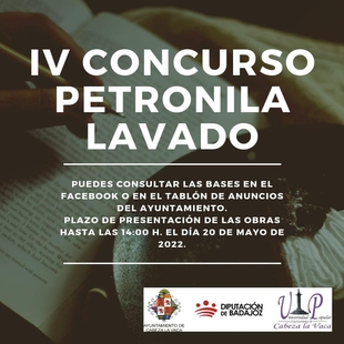Convocado el IV concurso literario `Petronila Lavado´ en Cabeza la Vaca