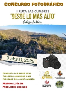 Nuevo concurso fotográfico en Cabeza la Vaca con motivo de la I Ruta Las Cumbres `Desde lo más alto´