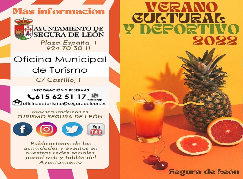 Presentada la programación cultural y deportiva de Segura de León para este verano