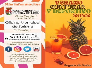 Presentada la programación cultural y deportiva de Segura de León para este verano