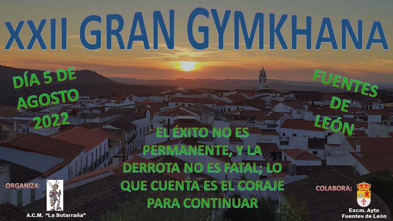 La XXII Gran Gymkhana de Fuentes de León se celebrará el 5 de agosto