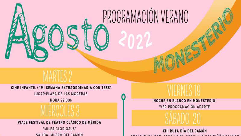 Presentada la programación veraniega del mes de agosto en Monesterio